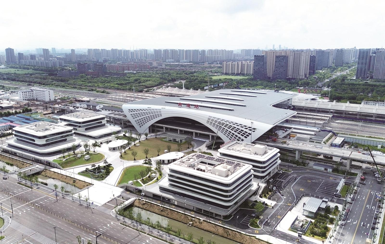 南通站北广场过渡站房已具备投用条件